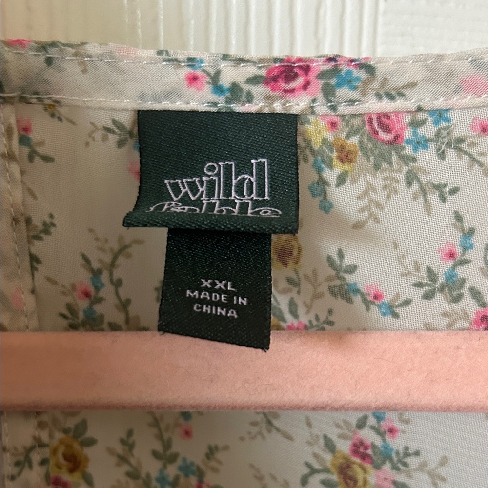 wild fable Cream Floral Mini Dress - Picture 5 of 5